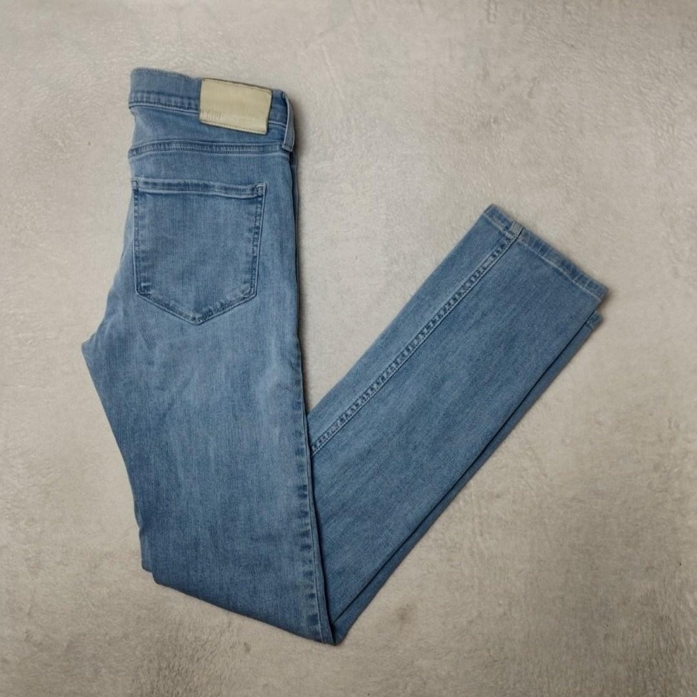 Paige Lennox Jeans Mens 30x33 Blue Skinny Slim Light Wash Stretch Denim Pockets